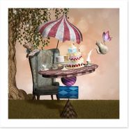 Wonderland tea party Art Print 77897390
