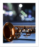 Saxophone blues Art Print 78014017