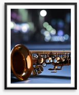 Saxophone blues Framed Art Print 78014017
