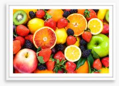 Juicy fruit Framed Art Print 78097722
