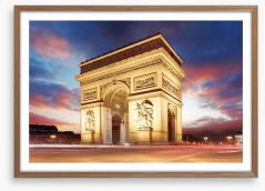 Arc de Triumph at dusk Framed Art Print 78160314