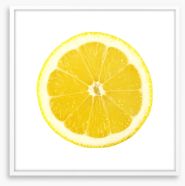 Lemon slice Framed Art Print 78394223