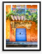 Colourful Cartagena Framed Art Print 78538415