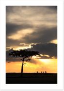 Masai Mara sunset Art Print 78761078