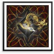 Golden dragon Framed Art Print 79634273