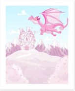 Knights and Dragons Art Print 79666086