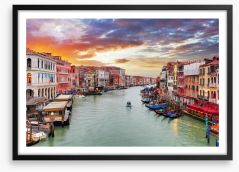 On the Grand Canal Framed Art Print 79787314