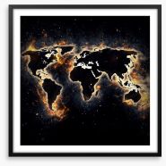 Set the world on fire Framed Art Print 79940984