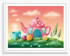 Candyland teapot Framed Art Print 80001010
