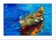 Bobbing in the sea Art Print 80061614