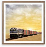 Clouds and cargo Framed Art Print 80109112