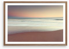 Soft and shore Framed Art Print 80192467