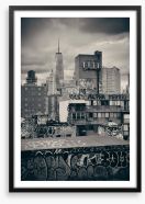 Tags of Manhattan Framed Art Print 80217047