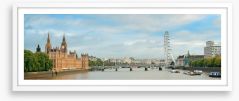 Thames river panorama Framed Art Print 80224793