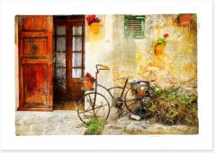 Charming street in Valdemossa village Art Print 80267939