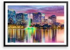 Lights of Orlando Framed Art Print 80281827