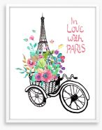 In love with Paris Framed Art Print 81048178