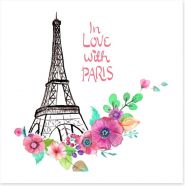 In love with Paris Art Print 81048206