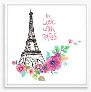 In love with Paris Framed Art Print 81048206