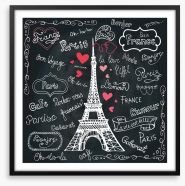 L'Amour de Paris Framed Art Print 81299743
