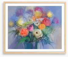 Elegant bouquet Framed Art Print 81445997