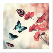 Five butterflies Art Print 81623637