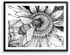 Honey bee Framed Art Print 81795835