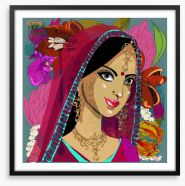 Indian bride Framed Art Print 81924250
