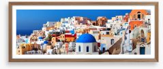 Santorini skyline Framed Art Print 82362050