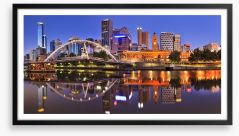 Melbourne CBD reflections Framed Art Print 82588121