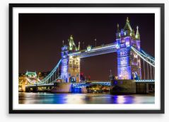 Tower Bridge illuminated Framed Art Print 83504421