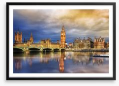 Westminster evening Framed Art Print 83644059