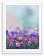 Allium mist Framed Art Print 83751913