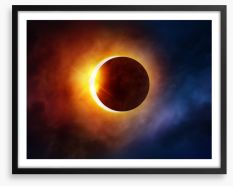 Solar eclipse Framed Art Print 83882668