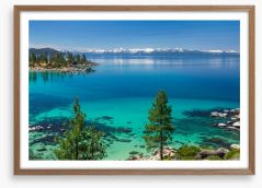 Lake Tahoe shores Framed Art Print 84826030