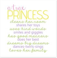 A true princess Art Print 85304691