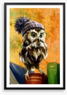 Bookish owl Framed Art Print 85590047