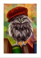 Bookish owl Art Print 85590287