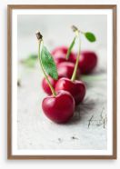 Sour cherry Framed Art Print 85739532