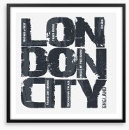London city Framed Art Print 86302001