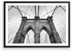 Iconic Brooklyn Bridge Framed Art Print 86728422