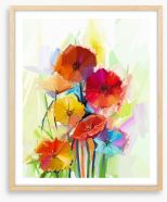 Gerbera brights Framed Art Print 87638051