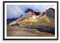 Tongariro trek Framed Art Print 89013732