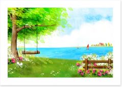 Beach House Art Print 89534597