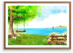 Beach House Framed Art Print 89534597