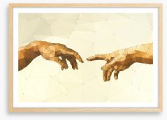 Hand of God Framed Art Print 90417638