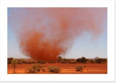 Outback sand storm Art Print 91502868