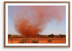 Outback sand storm Framed Art Print 91502868