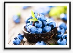Blueberry heaven Framed Art Print 91594504