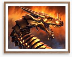 Heat of the dragonheart Framed Art Print 91848761